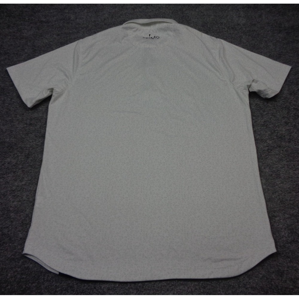 Primo Shirt Mens L White Gray Floral Performance Golf Athletic - Picture 3 of 13